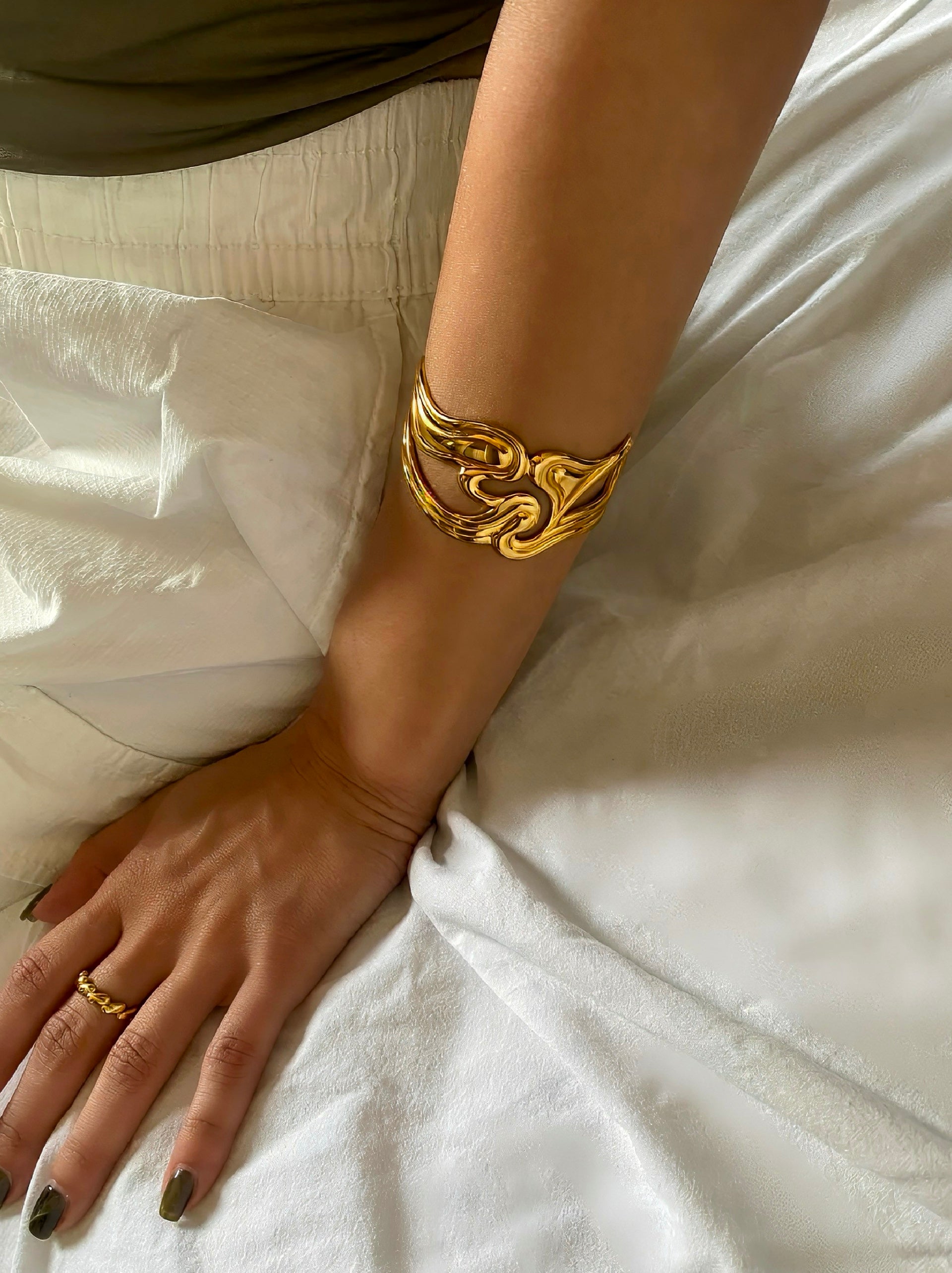 Abstract Cuff Bracelet
