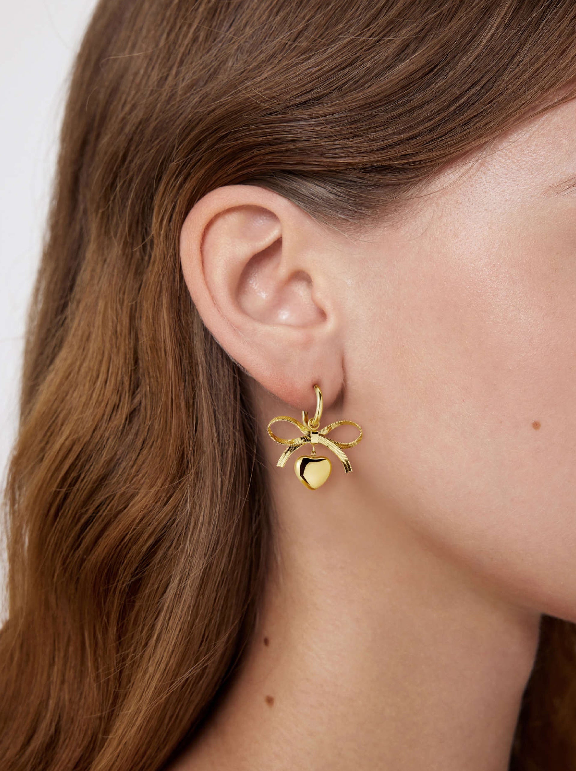Heart Bow Hoops