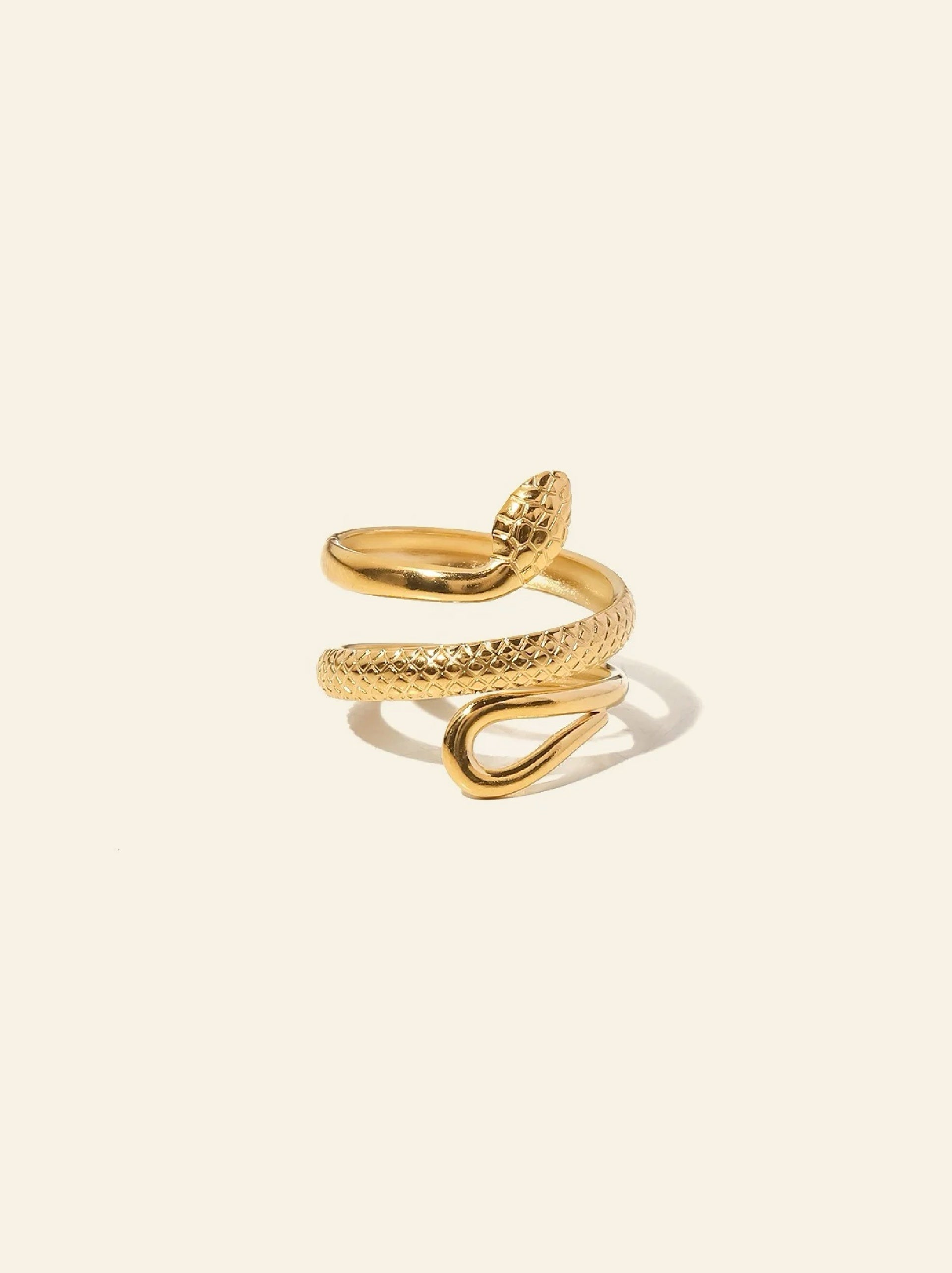Detailed Snake Ring
