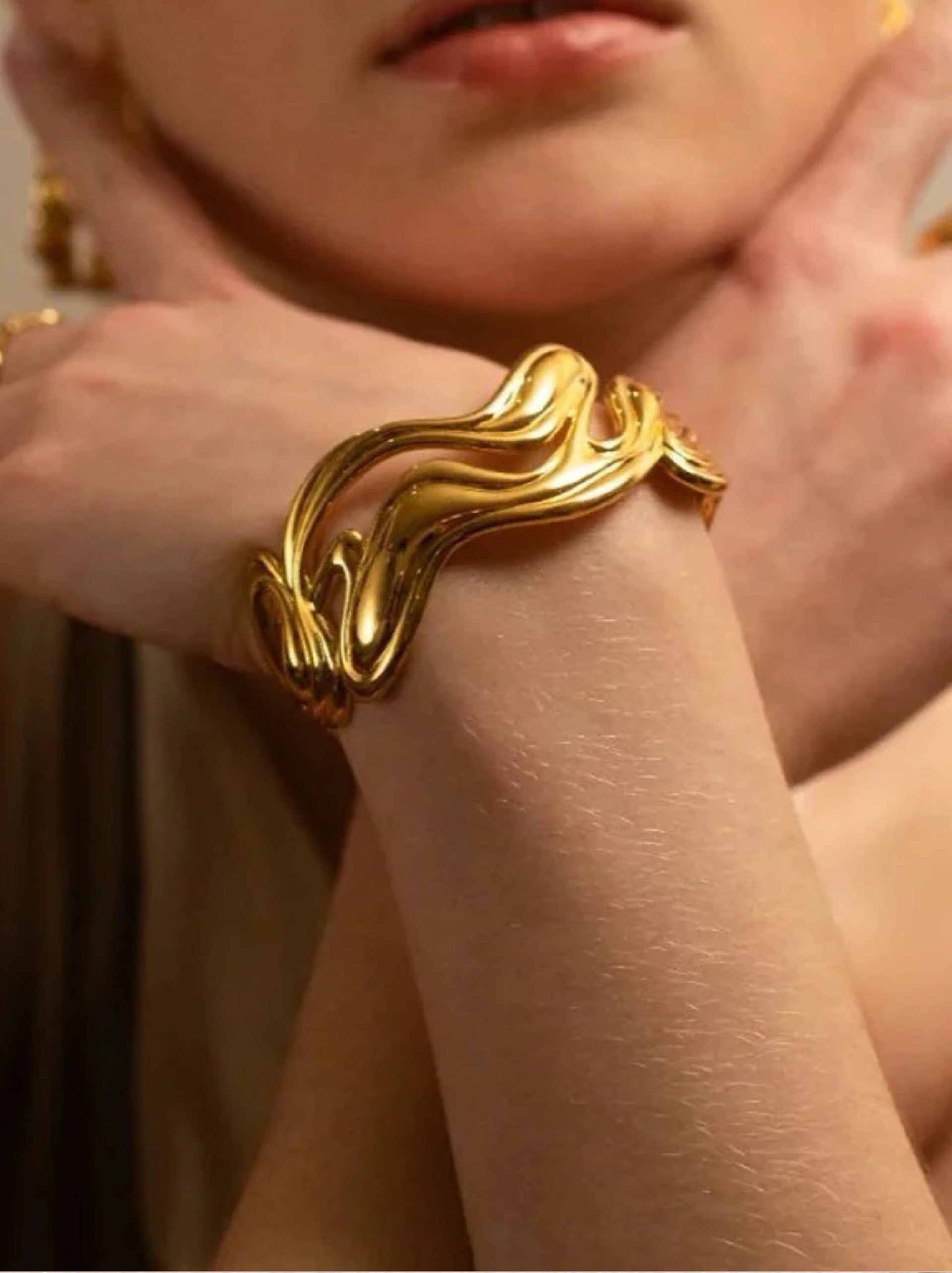 Abstract Cuff Bracelet