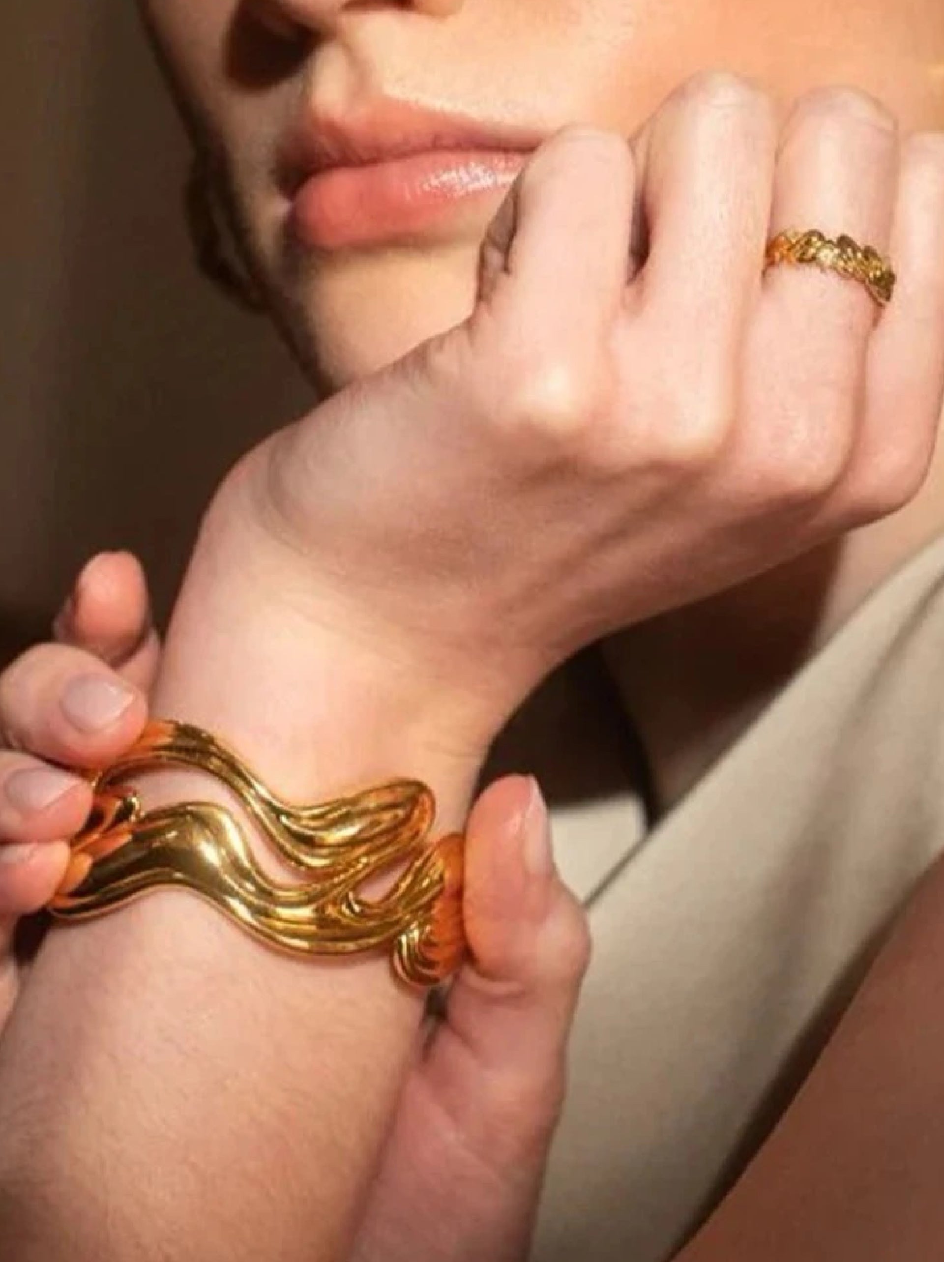 Abstract Cuff Bracelet