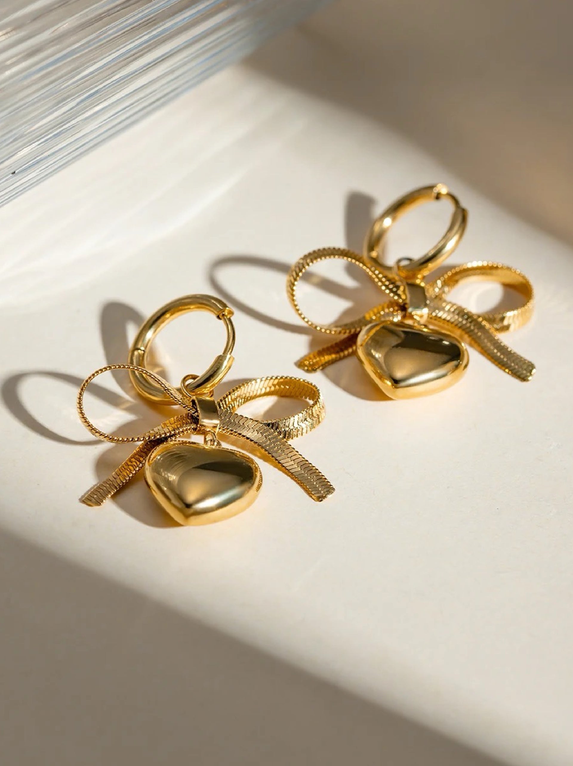 Heart Bow Hoops