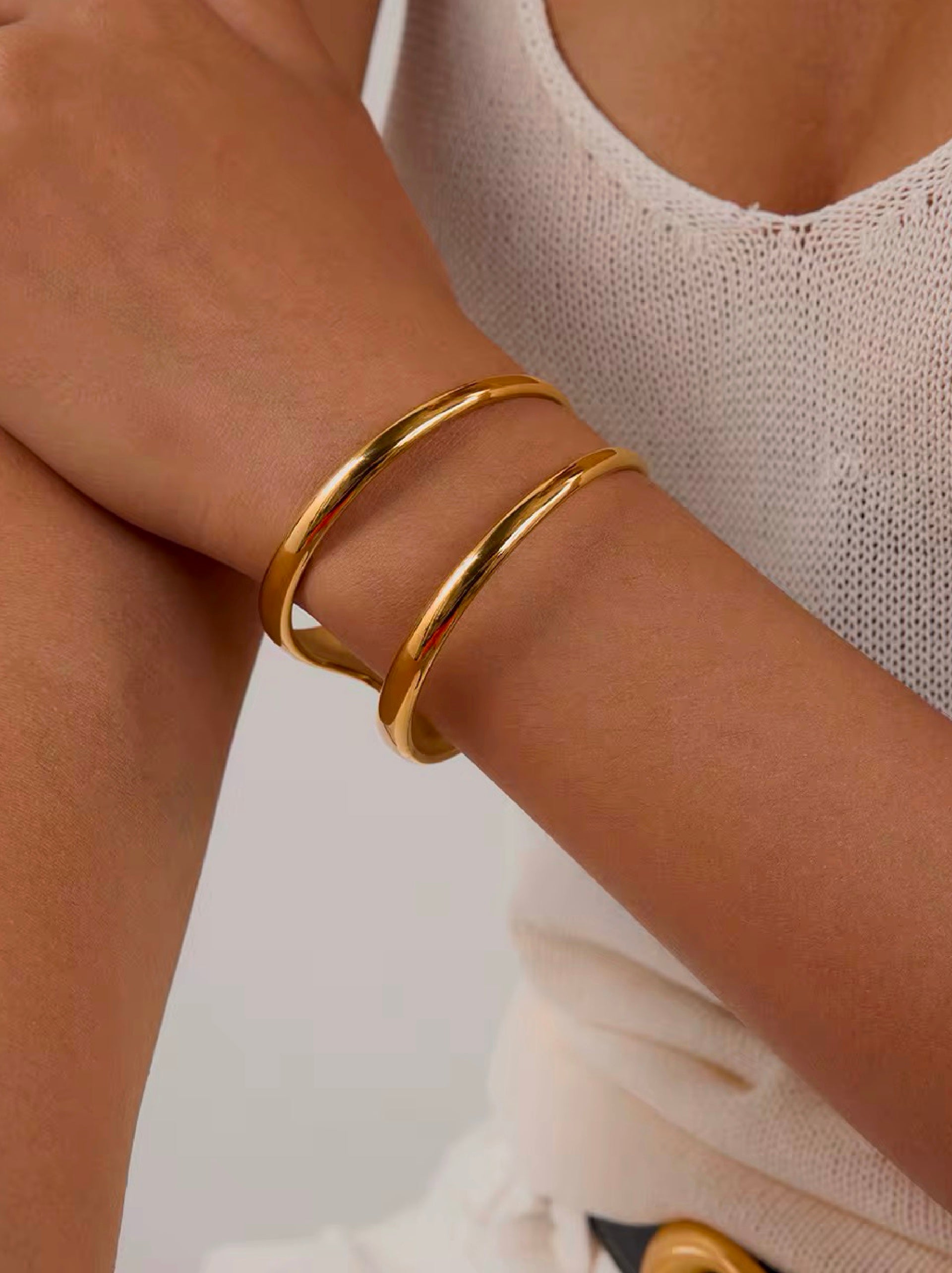 Twin Flow Cuff Bracelet