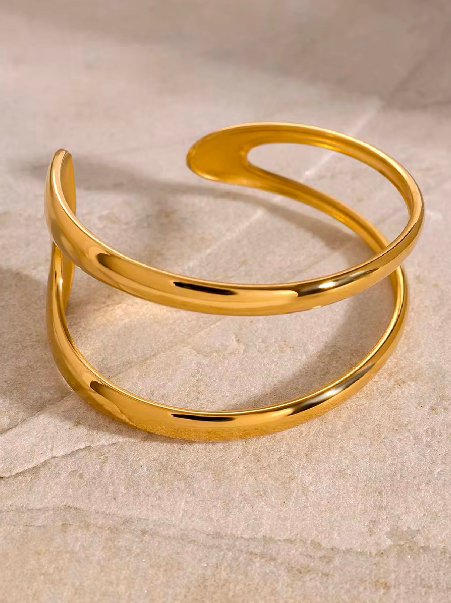 Twin Flow Cuff Bracelet