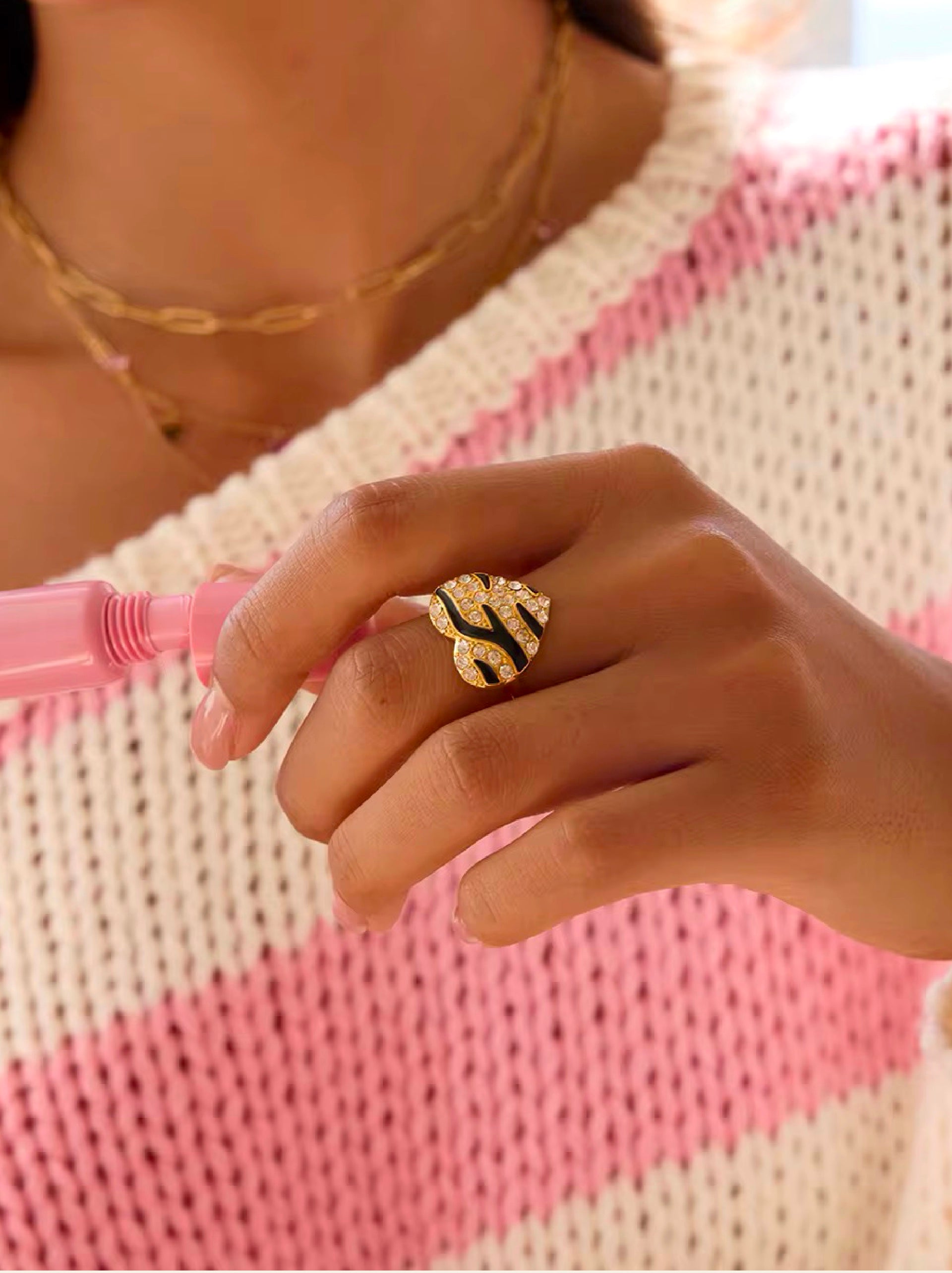 Starlit Heart Ring