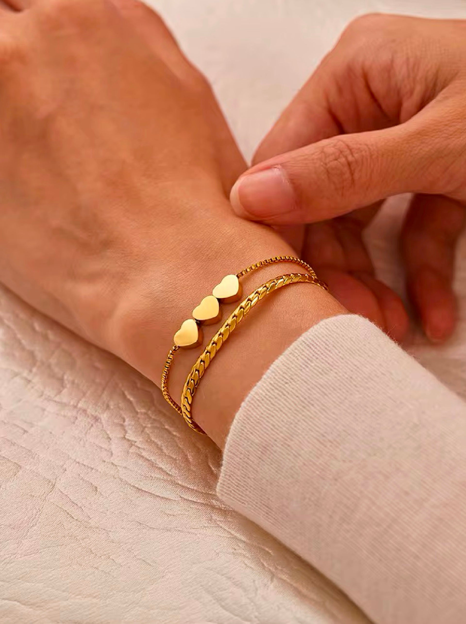 Sweetheart Stack Bracelet