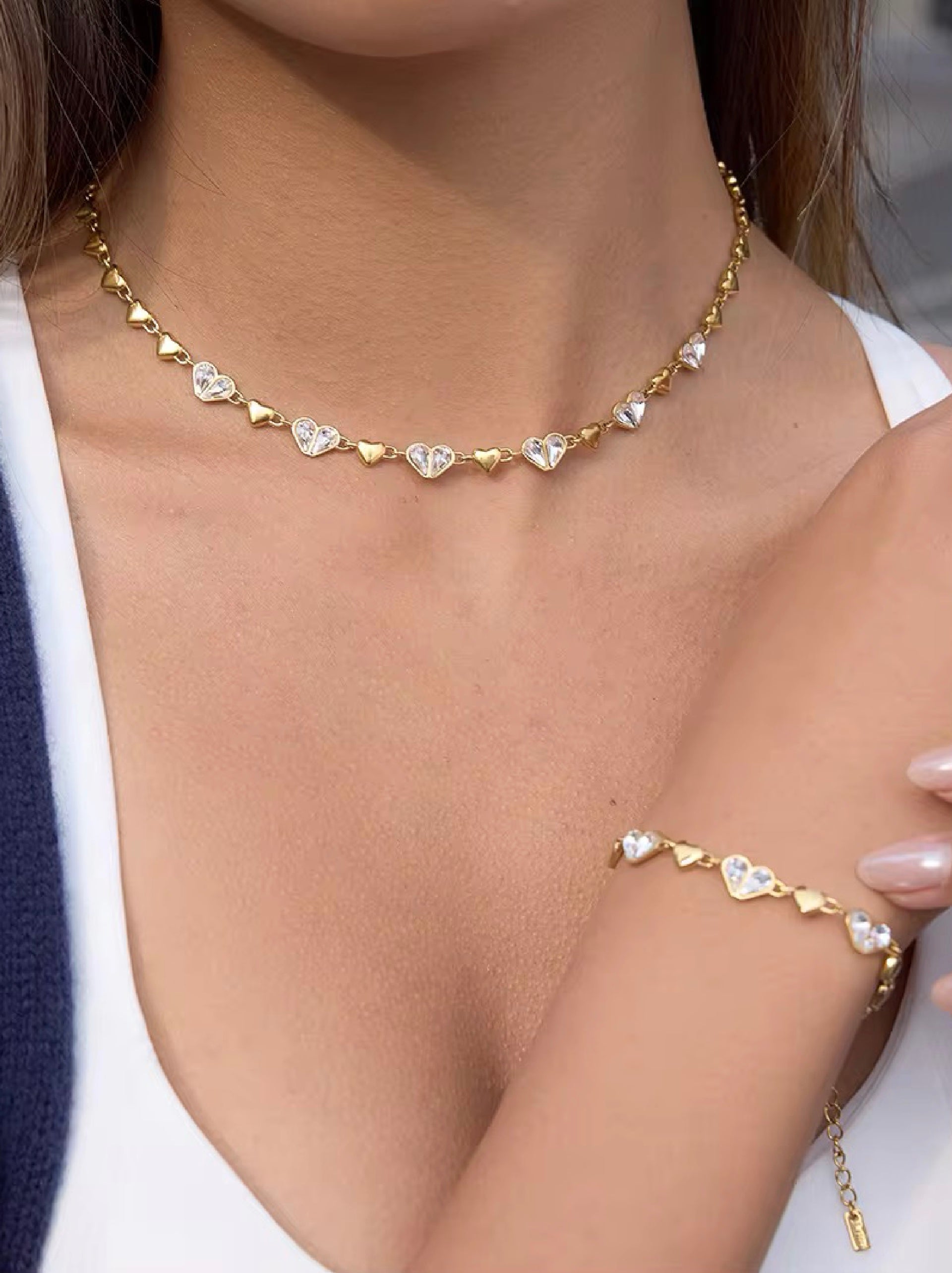 Sunset Heart Necklace