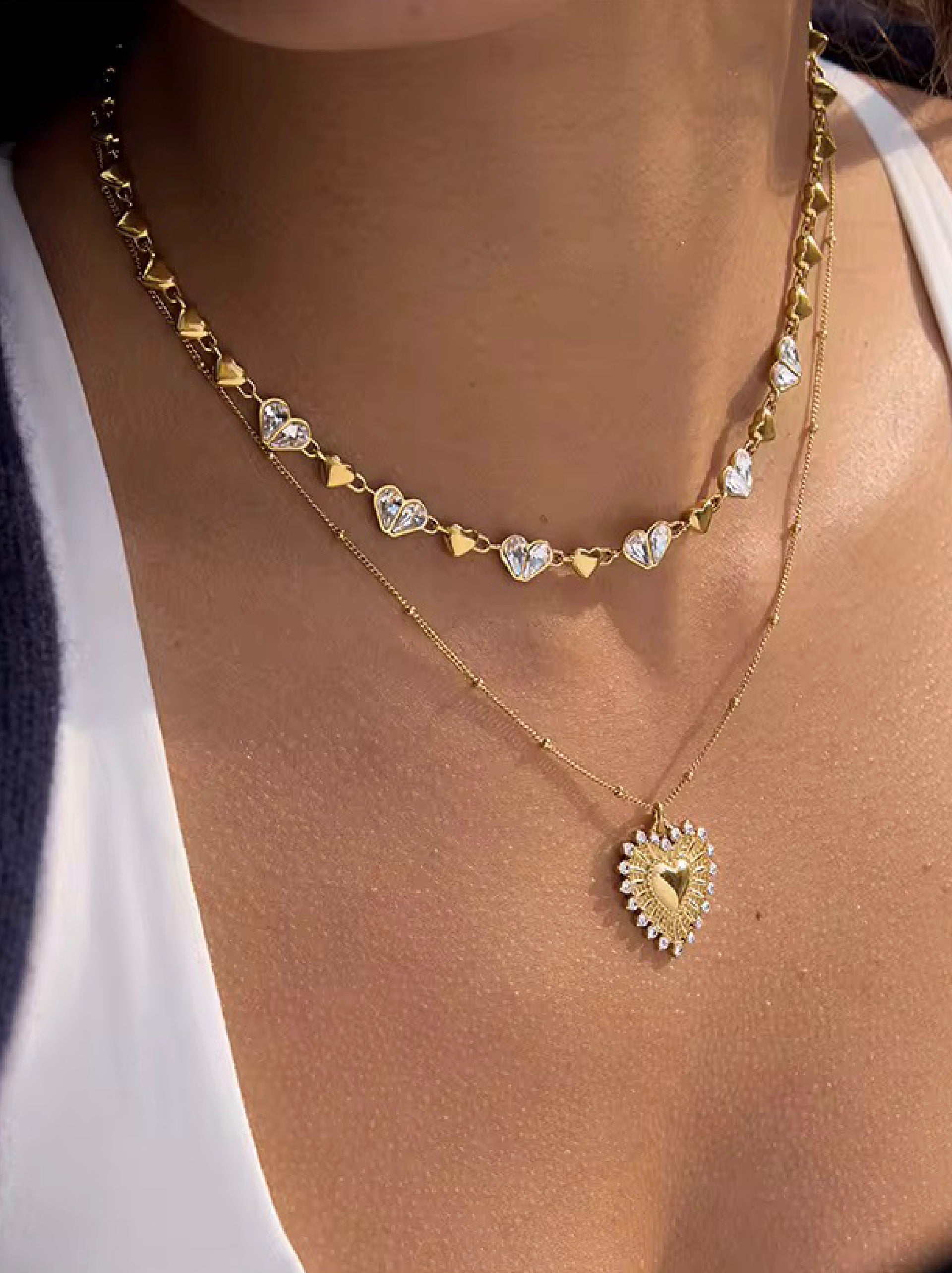 Sunset Heart Necklace