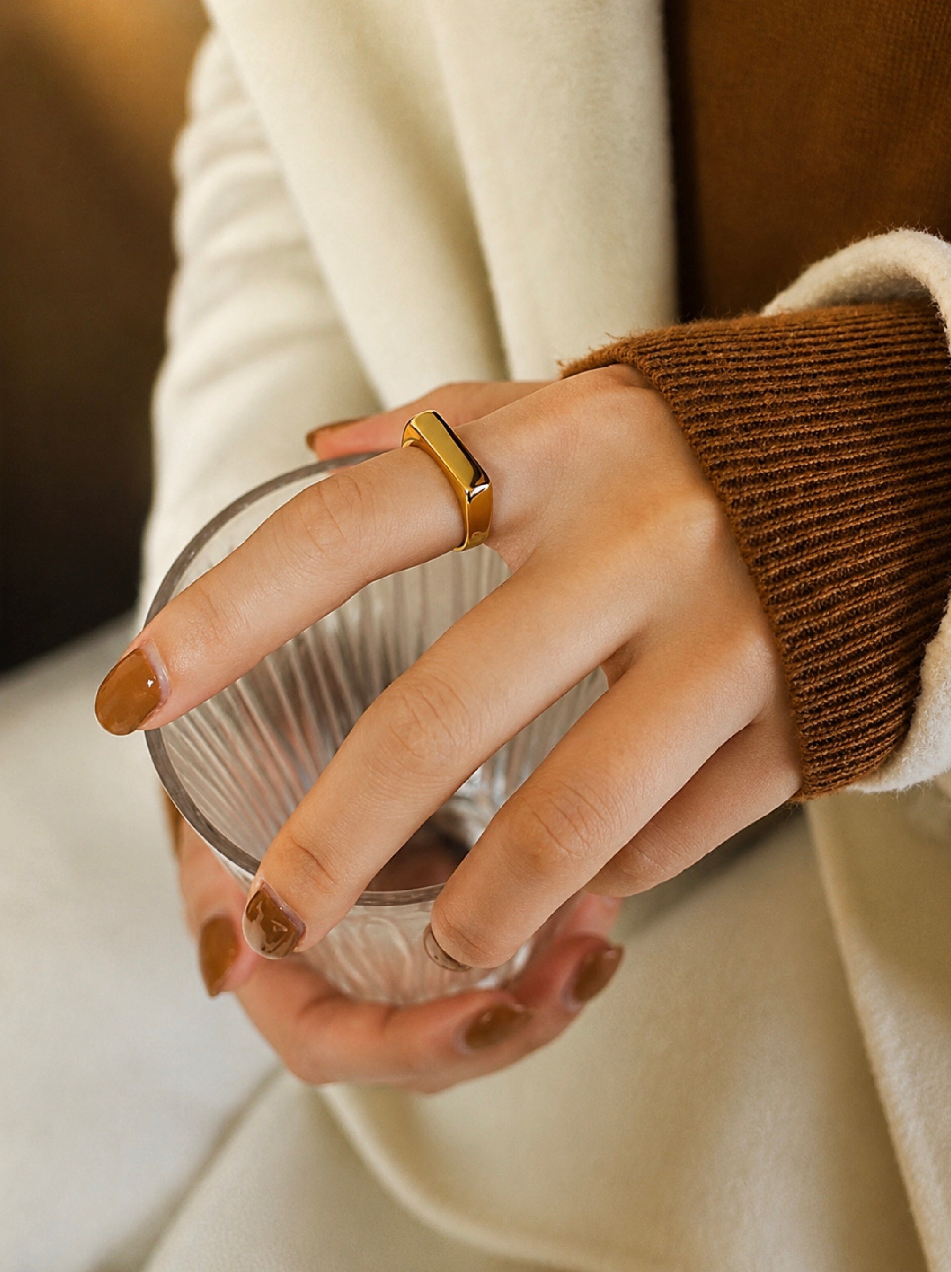 Gold Bar Ring