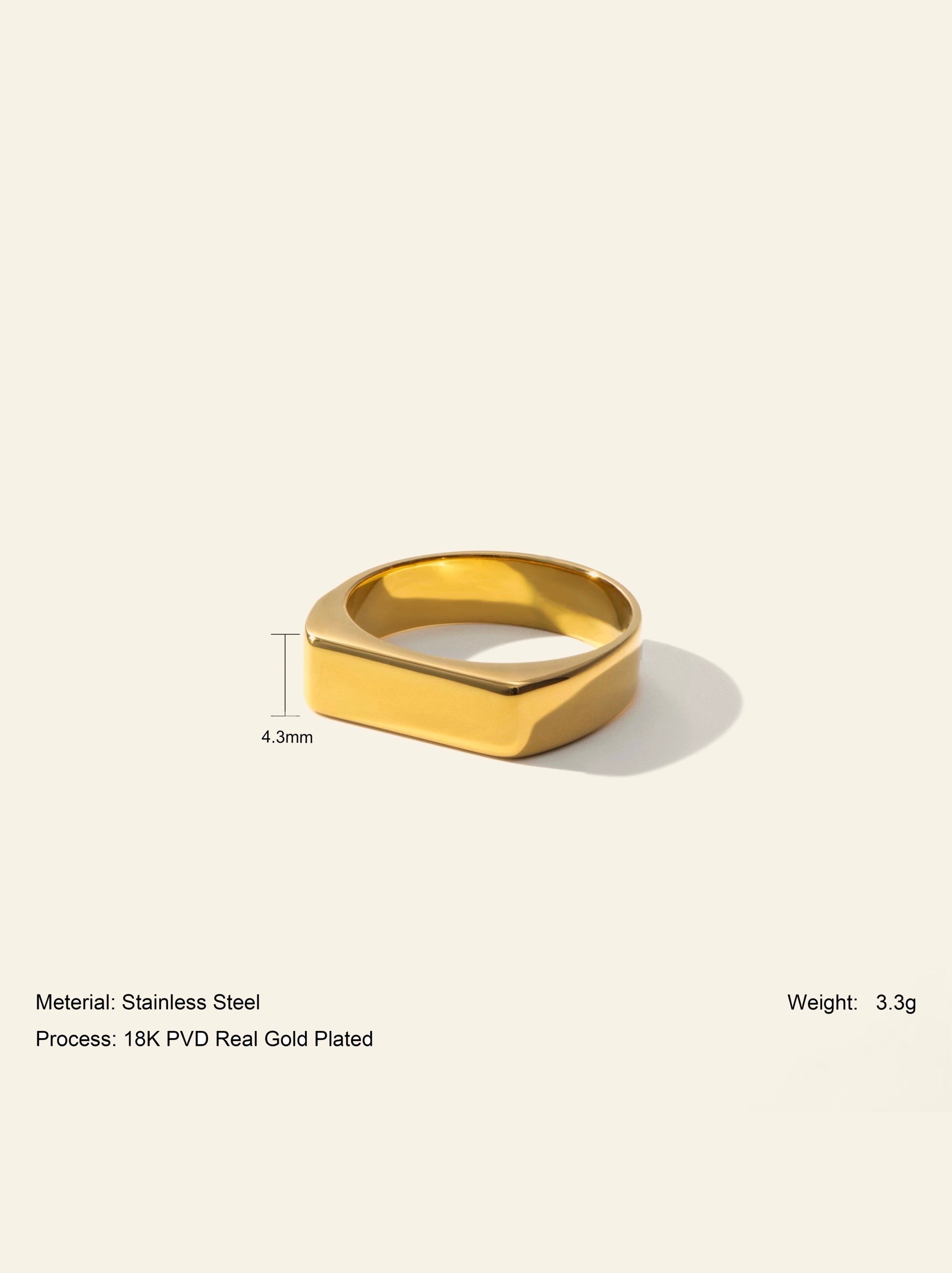 Gold Bar Ring