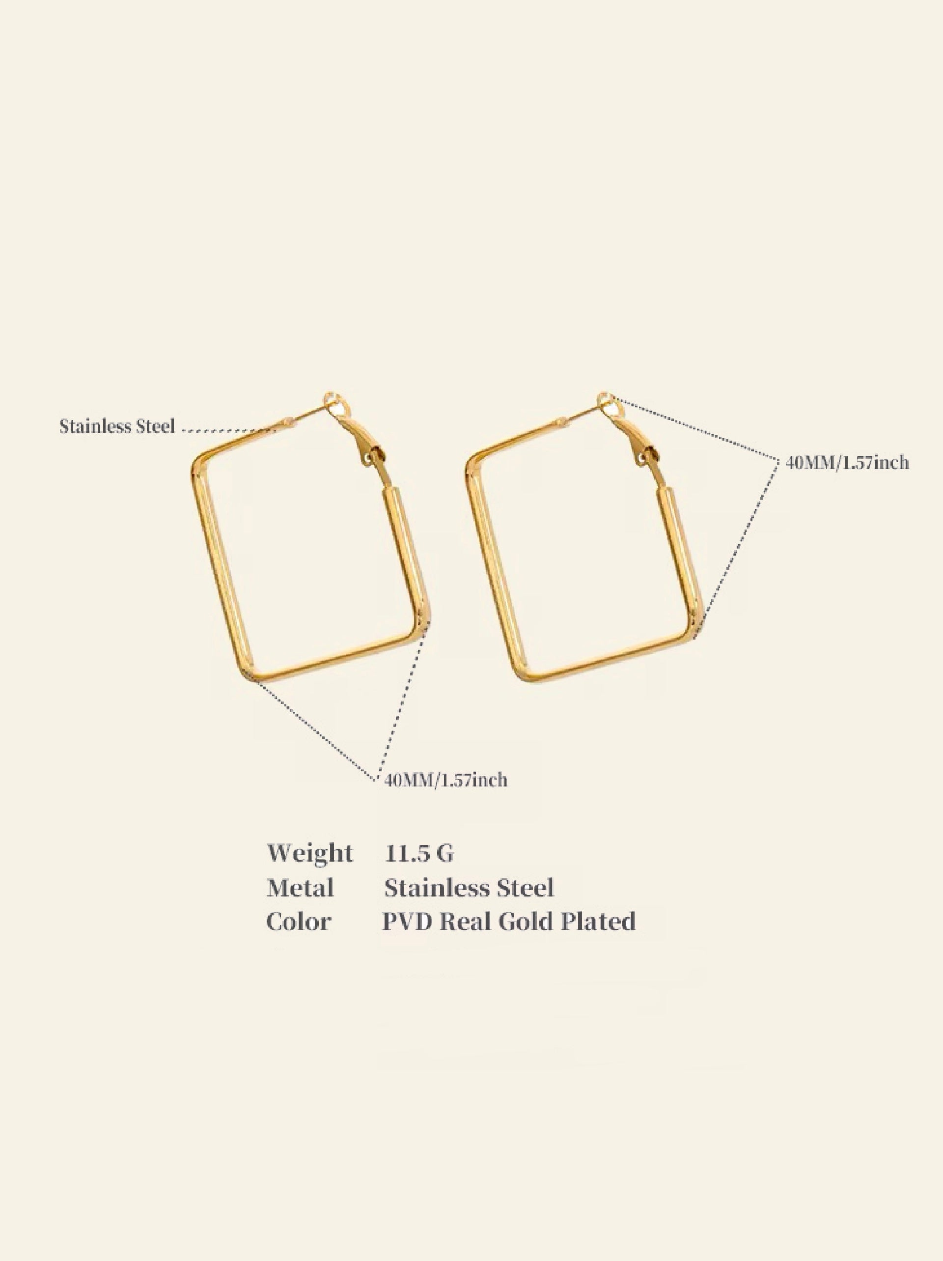 Square Classic Hoops