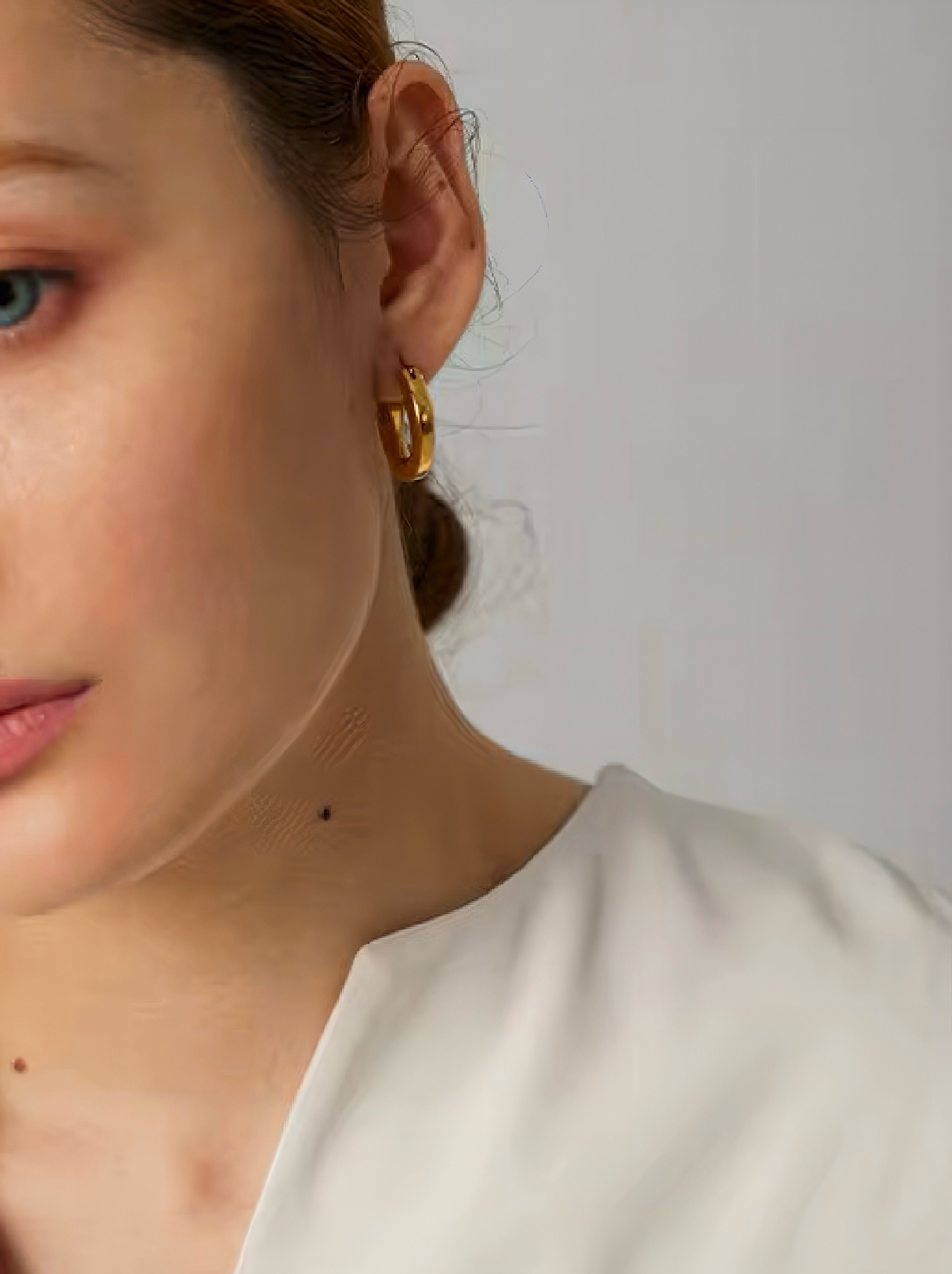 Contour Hoop Earrings