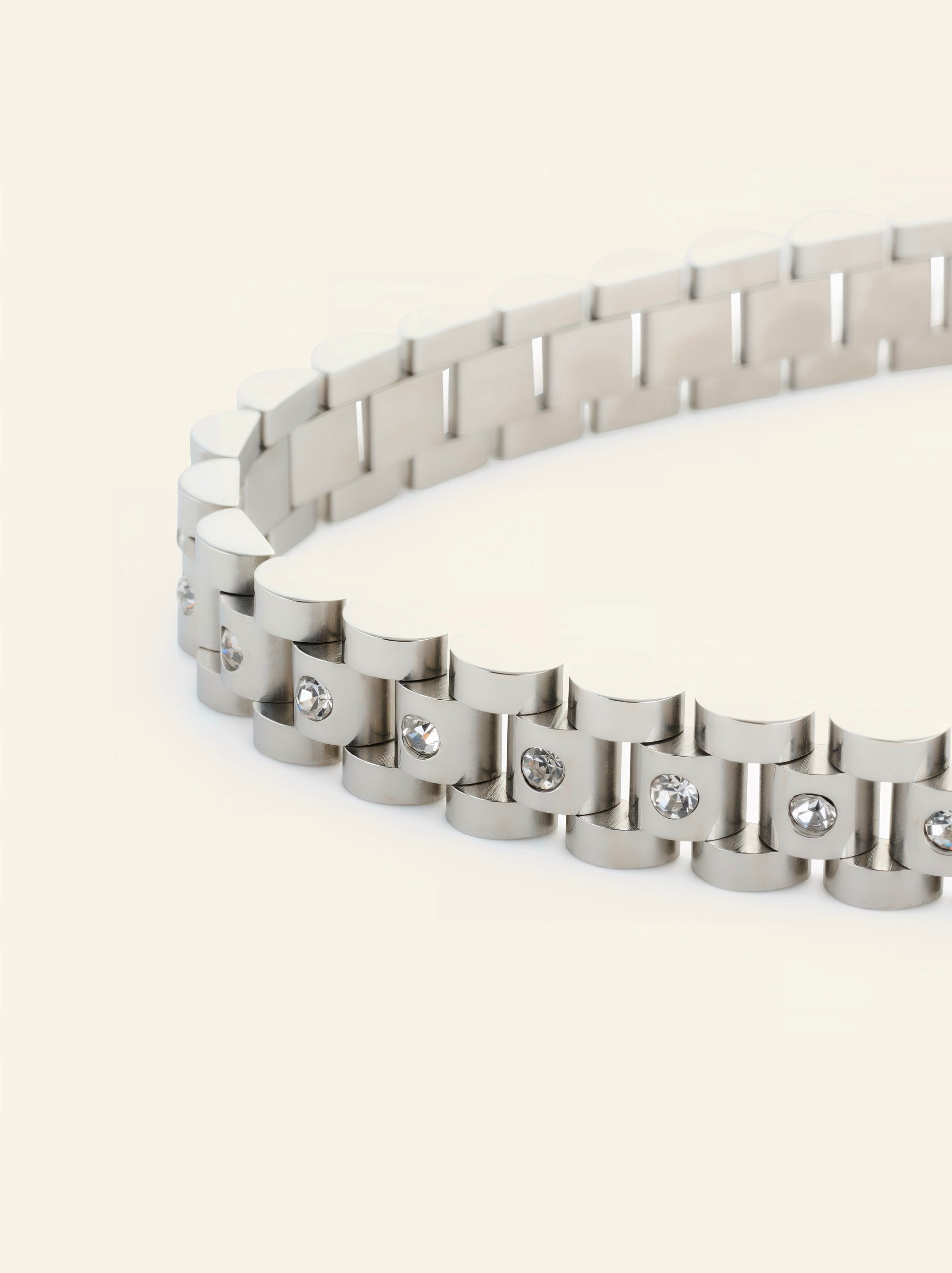 Lustre Link Bracelet - silver
