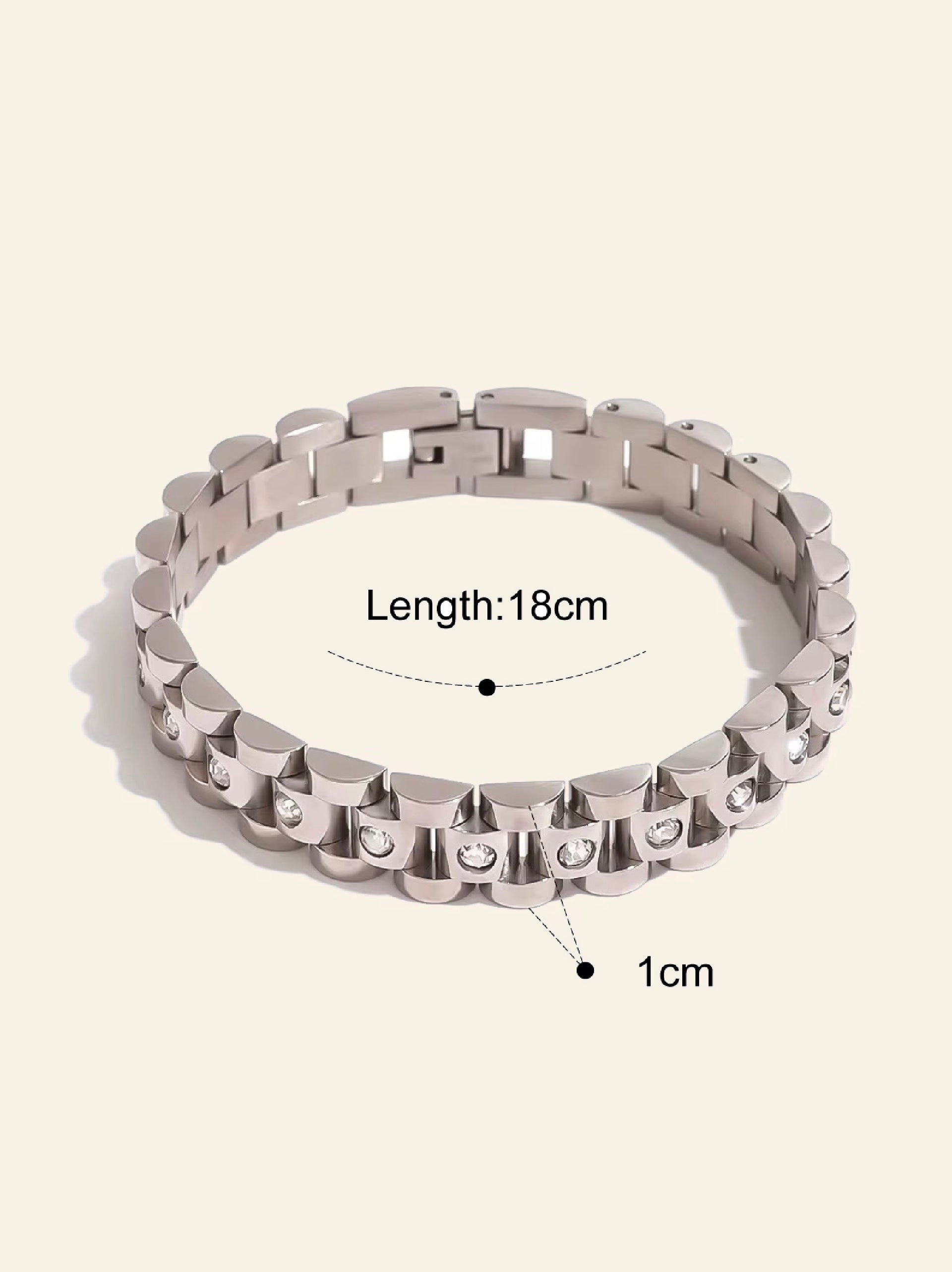 Lustre Link Bracelet - silver
