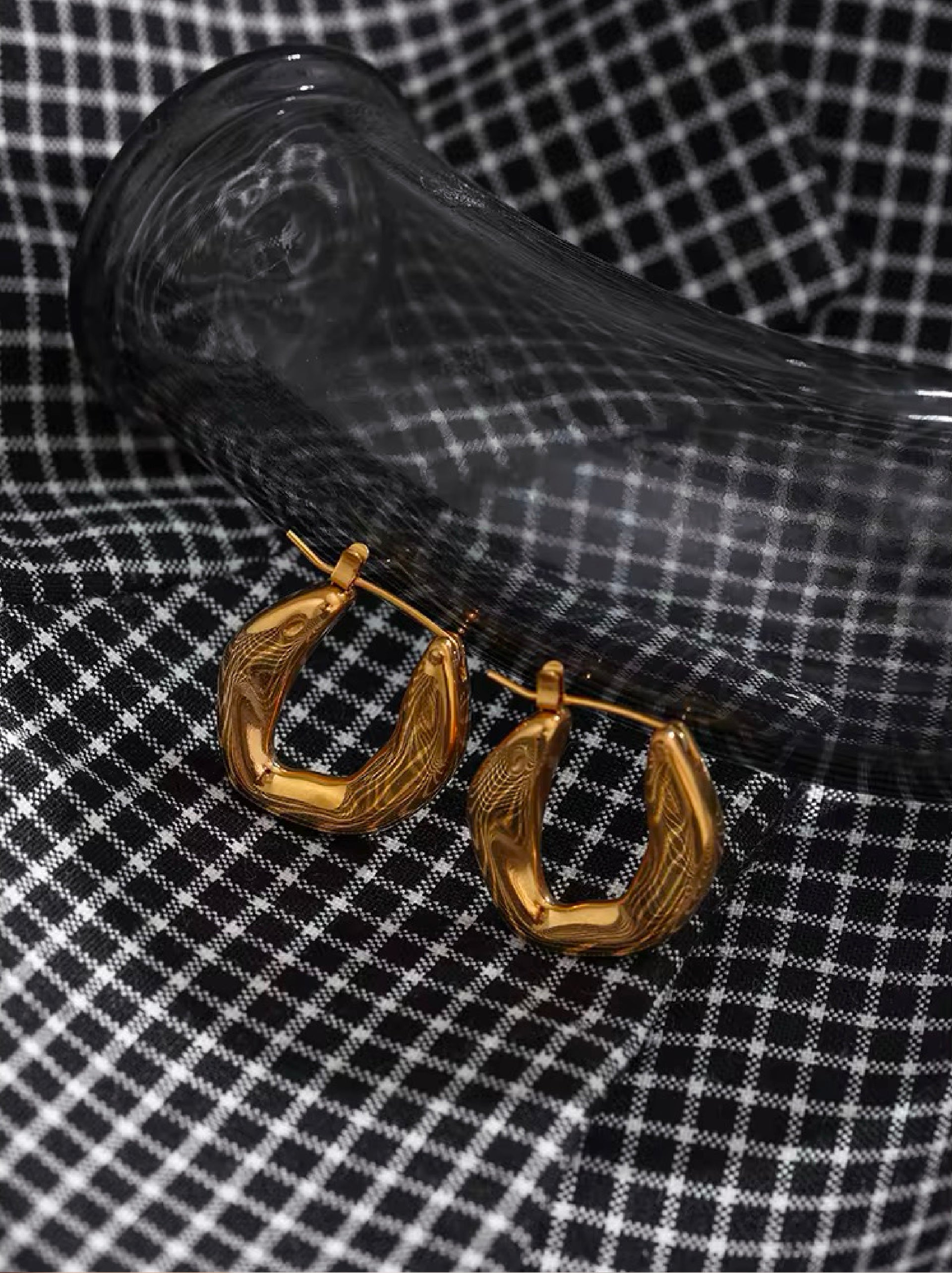 Contour Hoop Earrings