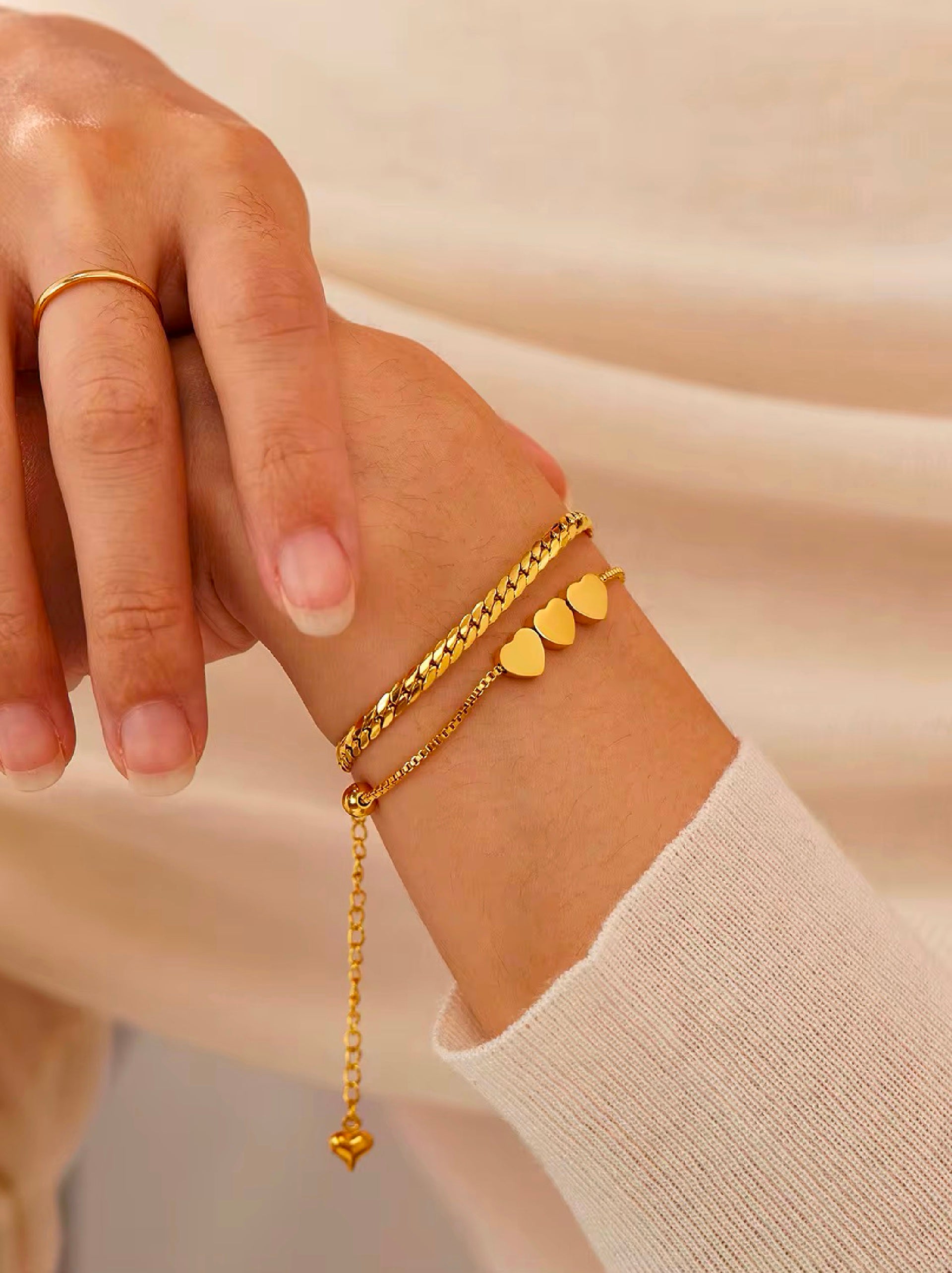 Sweetheart Stack Bracelet