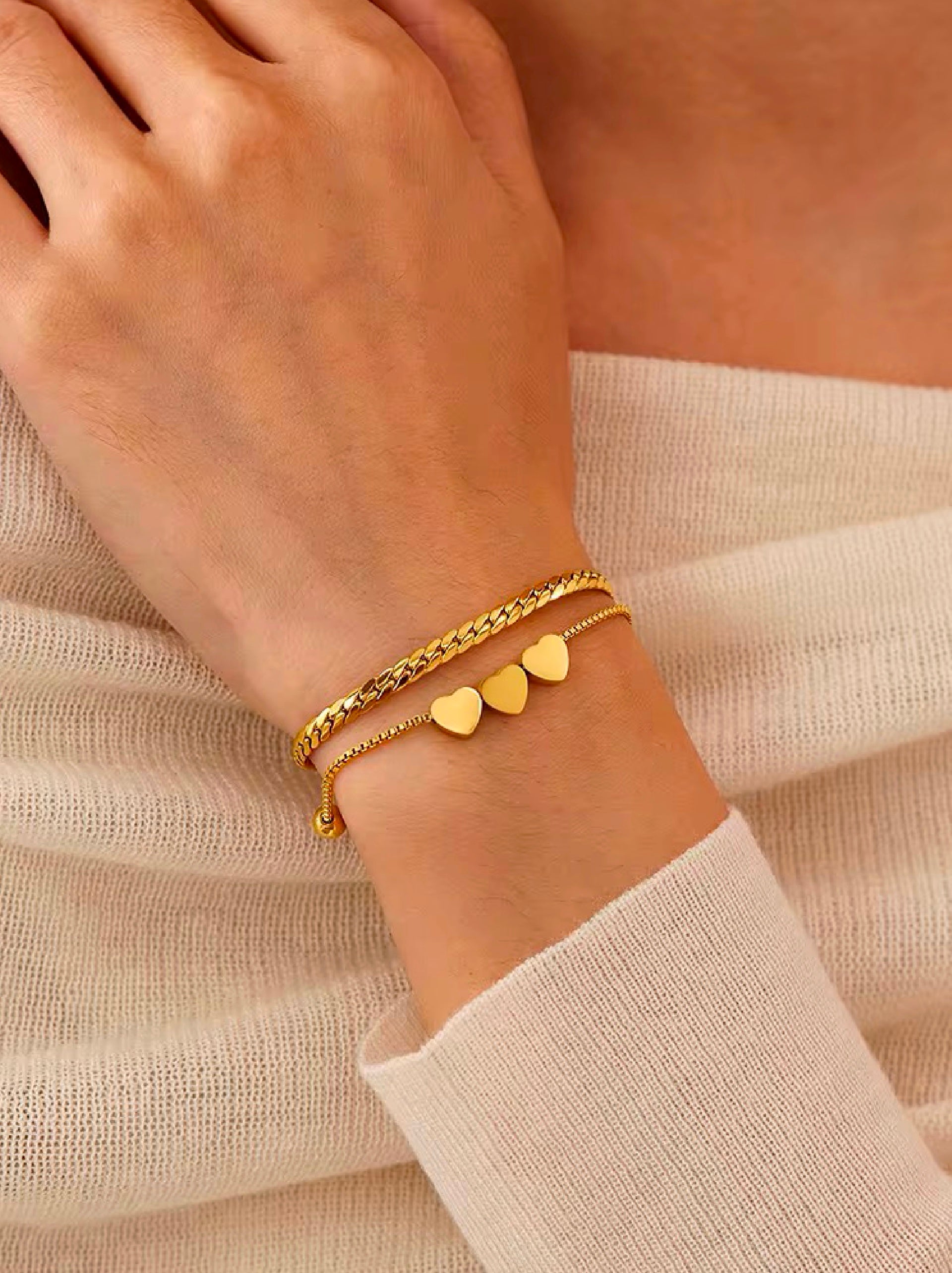 Sweetheart Stack Bracelet