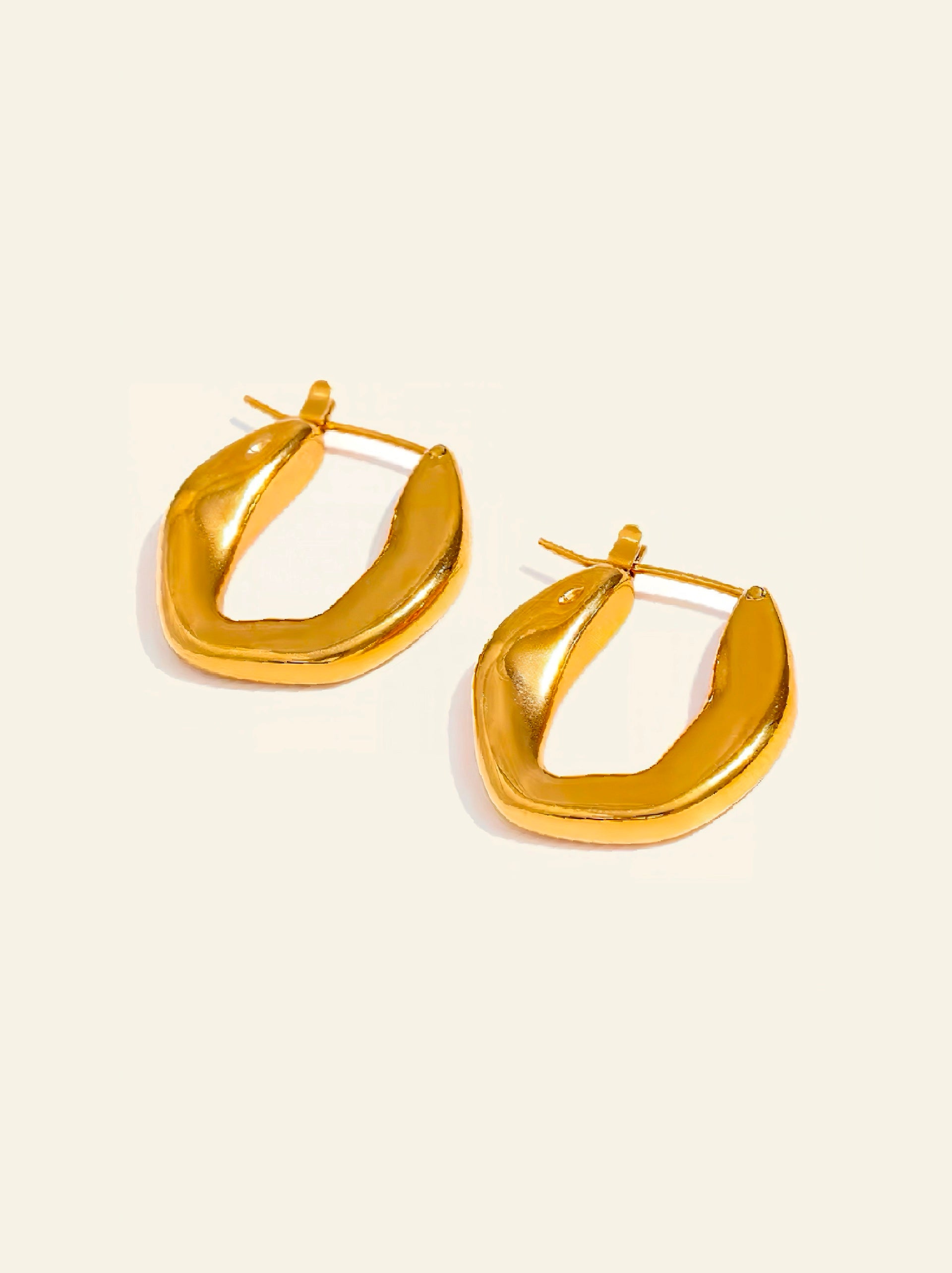 Contour Hoop Earrings