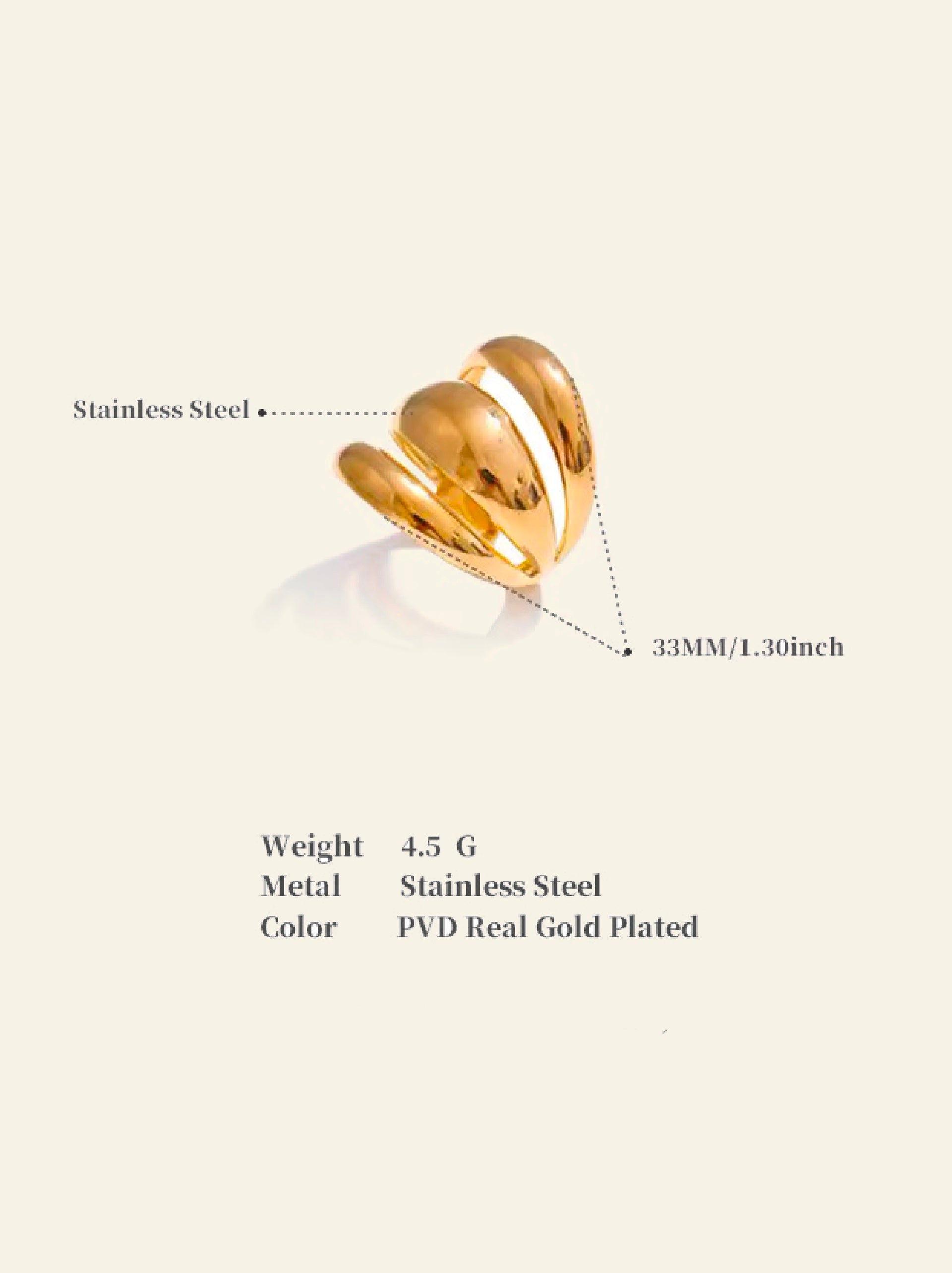 Serpentine Coil Ring