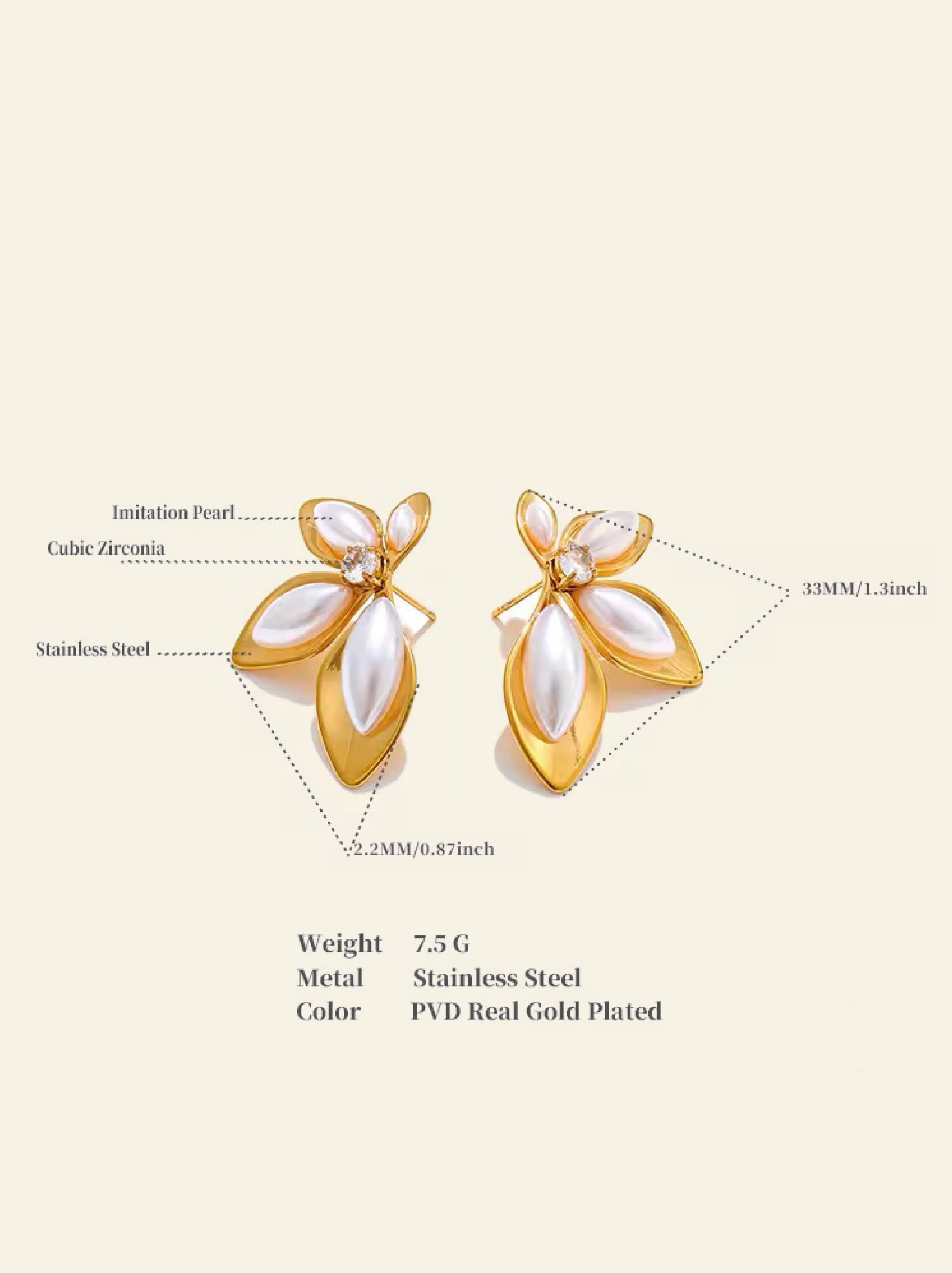 Petal Snow Earrings