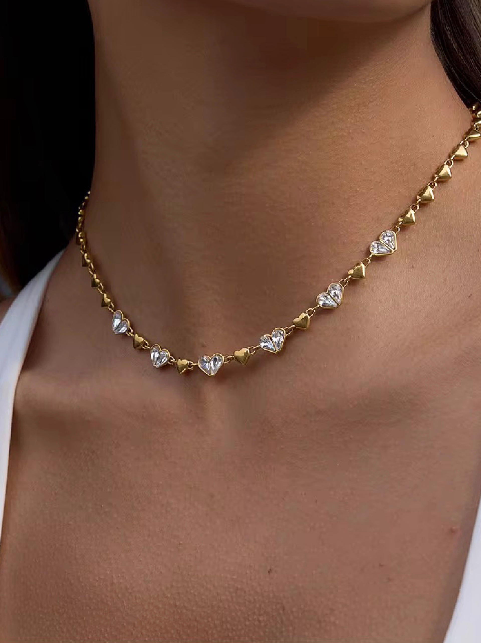 Sunset Heart Necklace