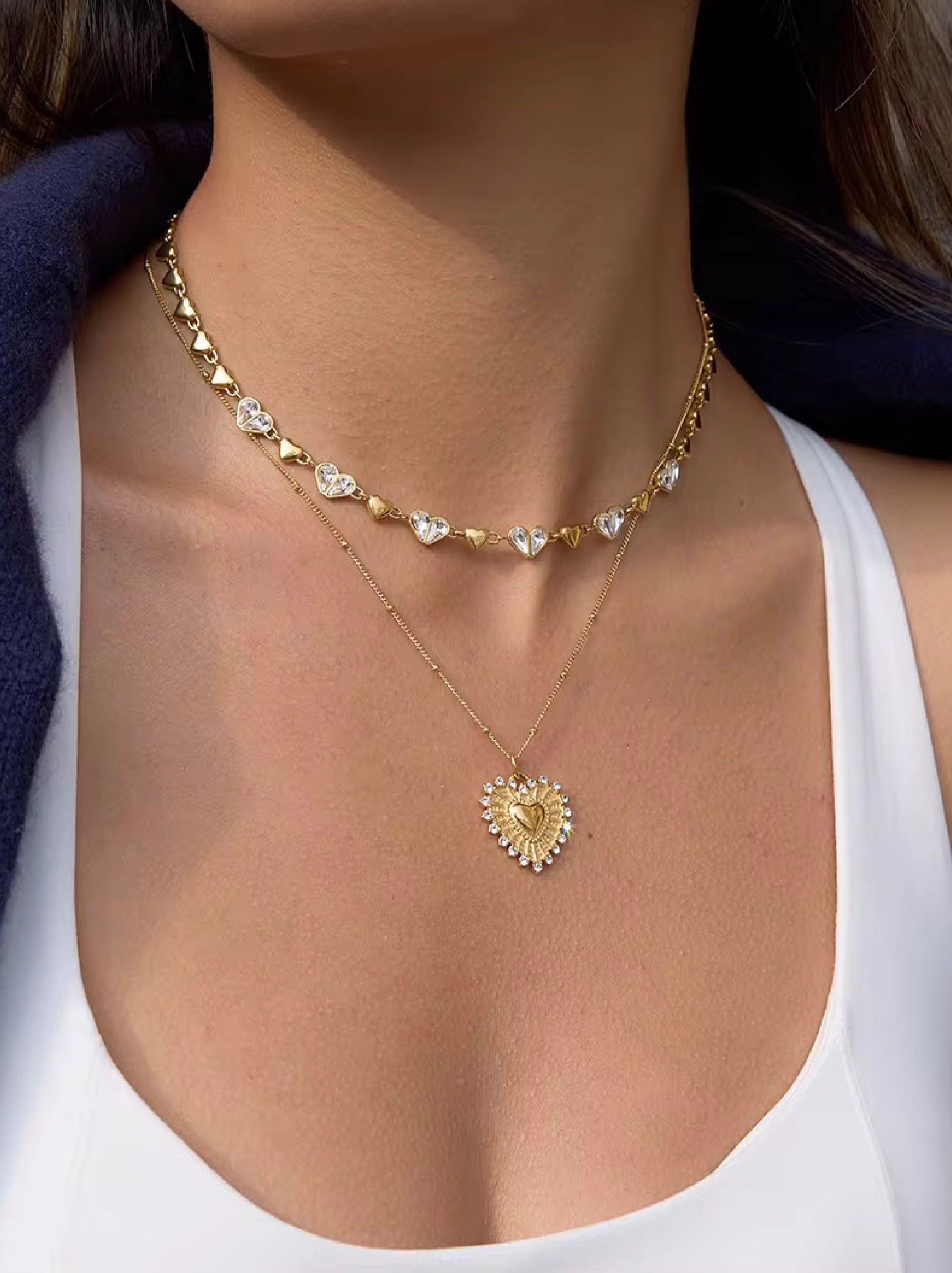 Sunset Heart Necklace