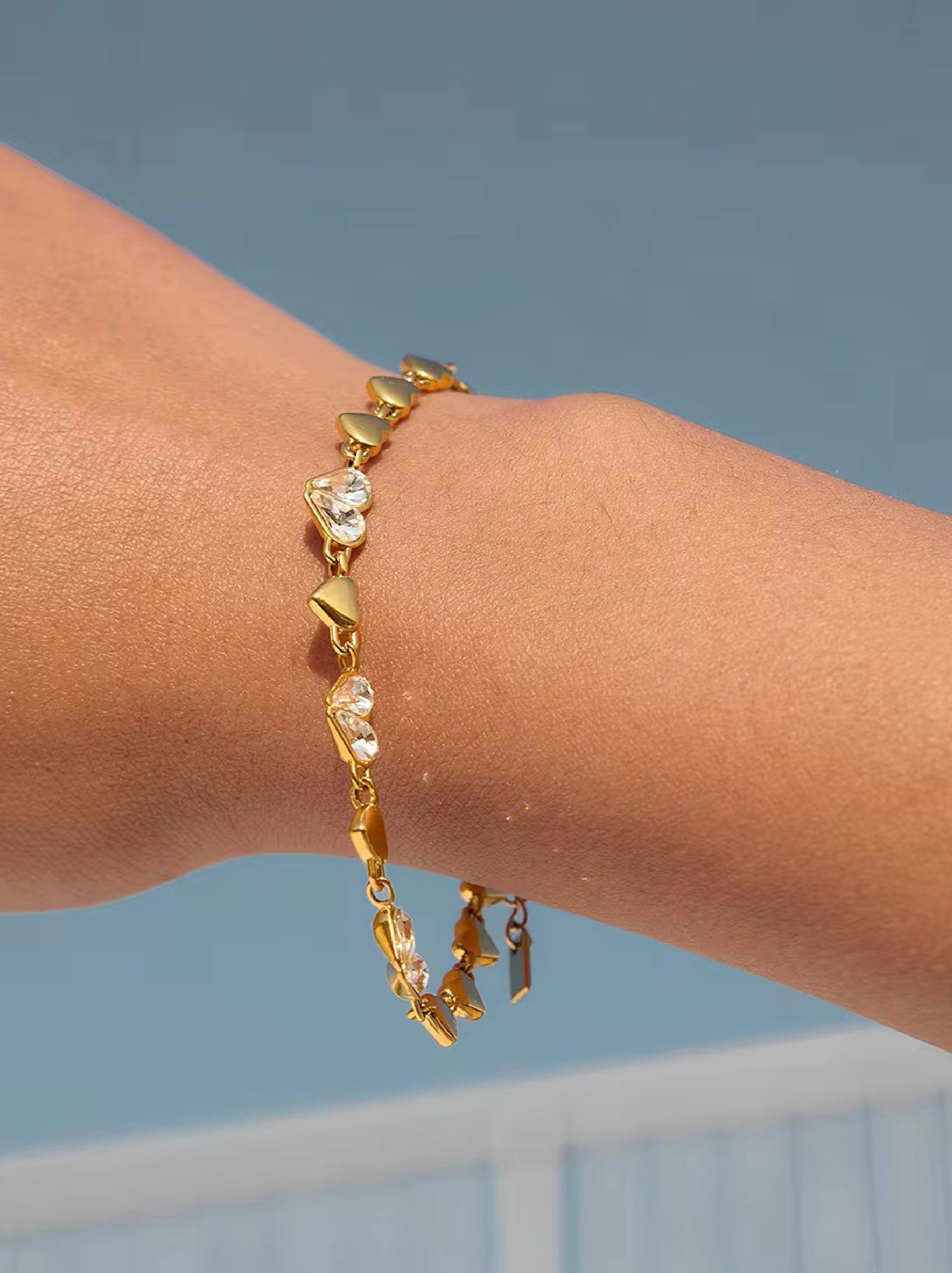 Sunset Heart Bracelet