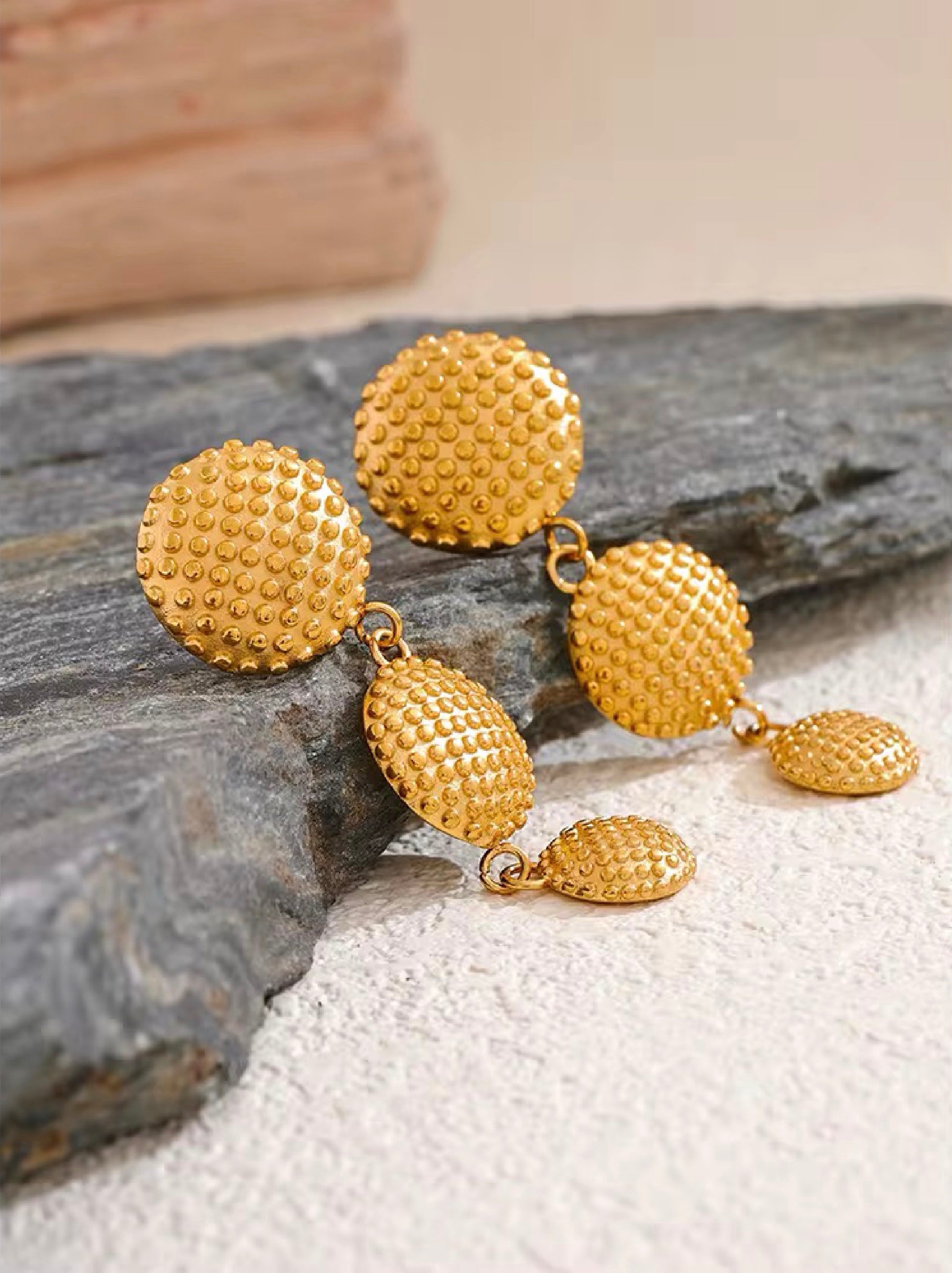 waffle earrings