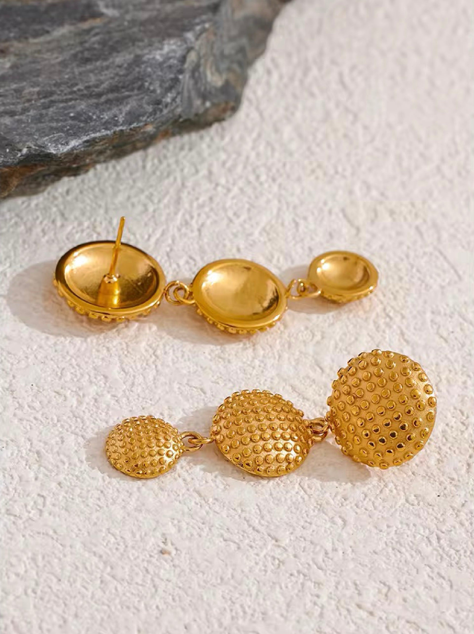 waffle earrings