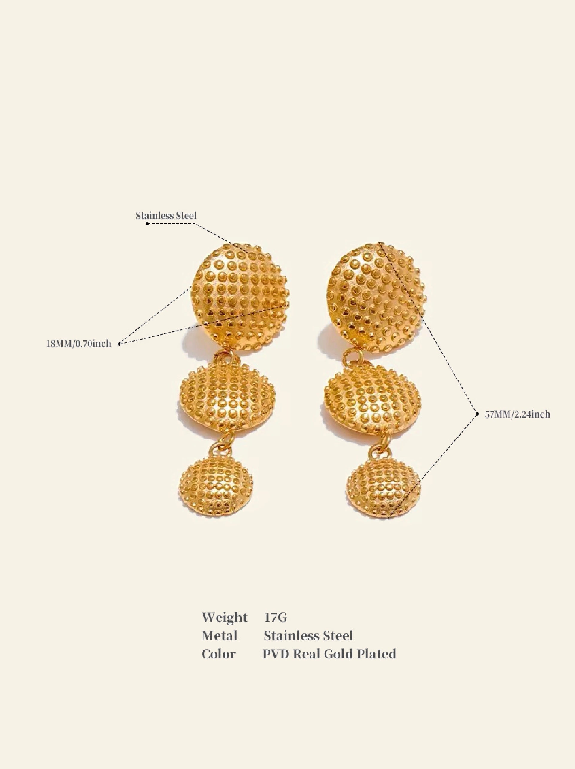 waffle earrings